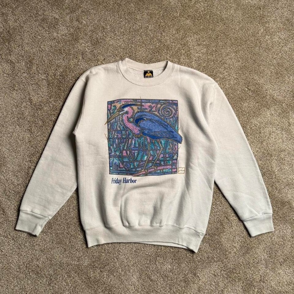 VINTAGE‎ H.L. MILLER GOLD "FRIDAY HARBOR" SWEATSHIRT